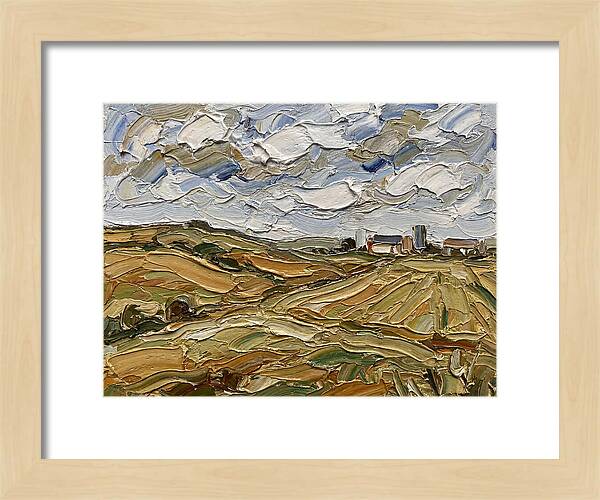 Countryside Serenity In Palette Knife