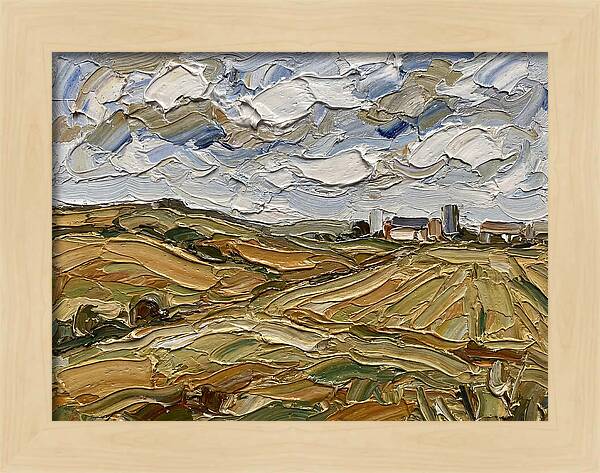 Countryside Serenity In Palette Knife