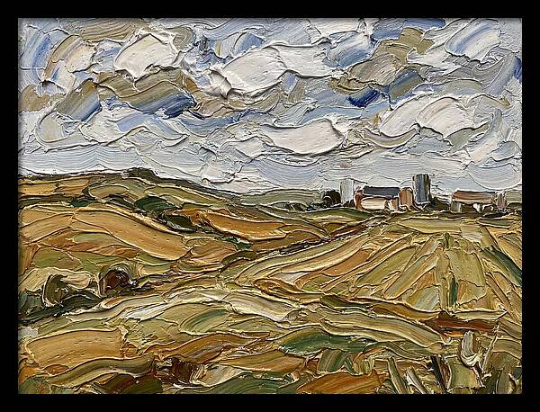 Countryside Serenity In Palette Knife