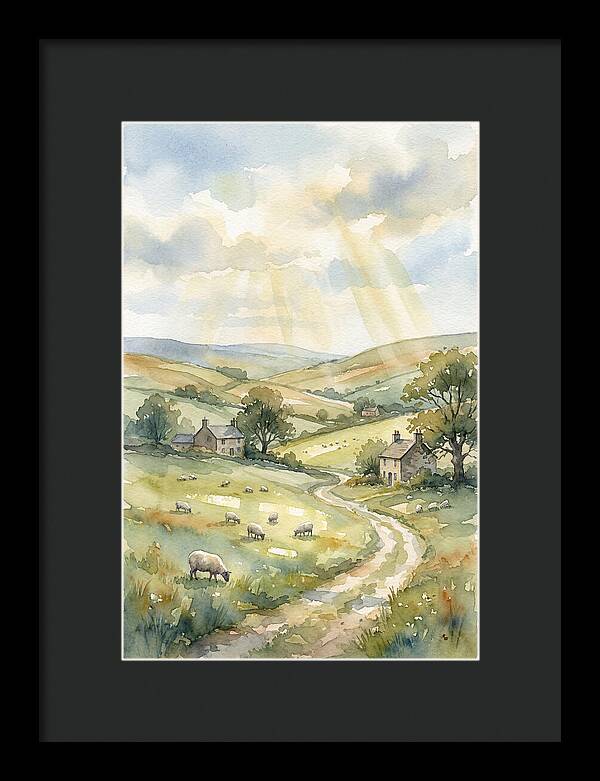 Countryside Serenity In Watercolor