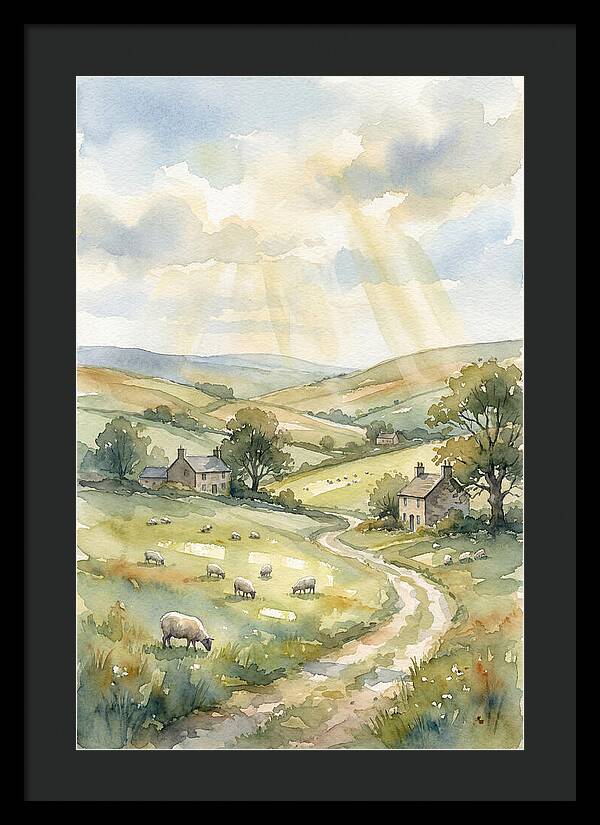Countryside Serenity In Watercolor