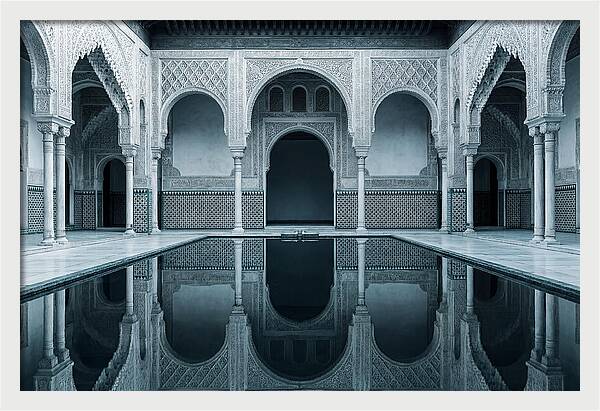 Court Of The Myrtles Reflection