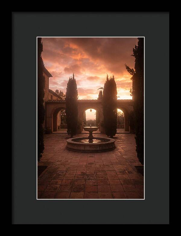 Courtyard Serenity At Dusk