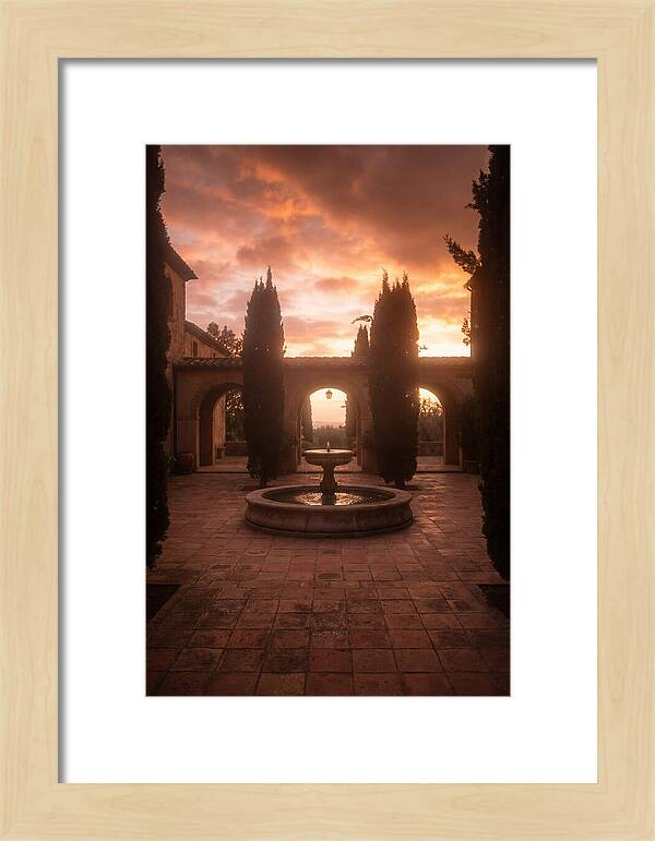 Courtyard Serenity At Dusk