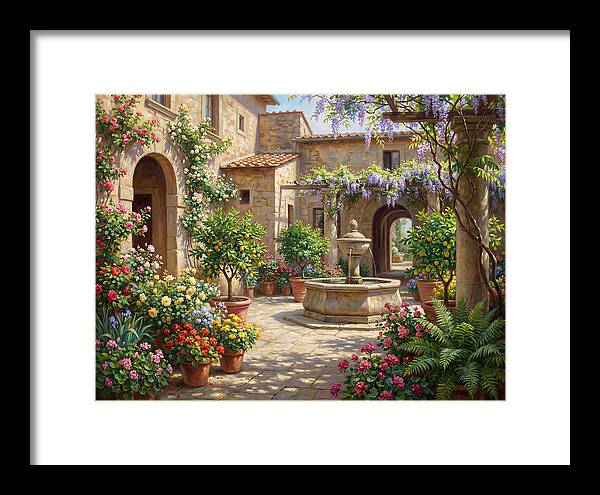 Courtyard Serenity In Bloom