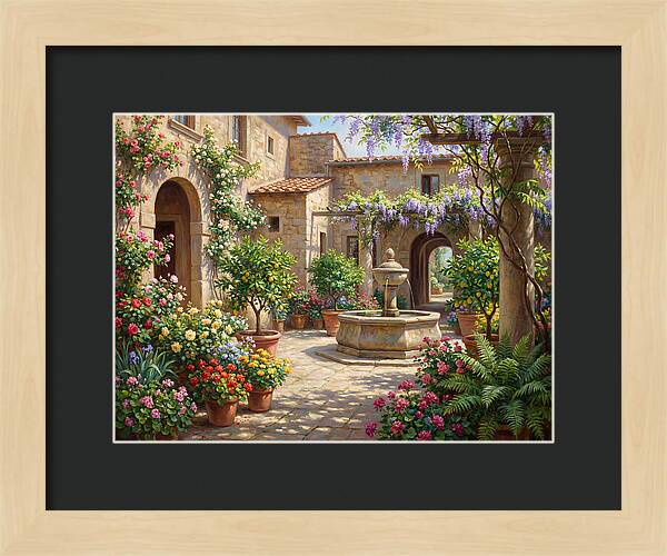 Courtyard Serenity In Bloom