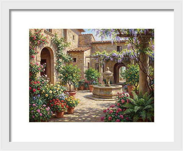 Courtyard Serenity In Bloom