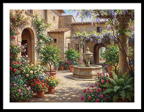 Courtyard Serenity In Bloom