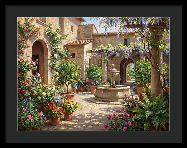 Courtyard Serenity In Bloom