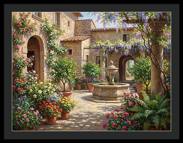 Courtyard Serenity In Bloom