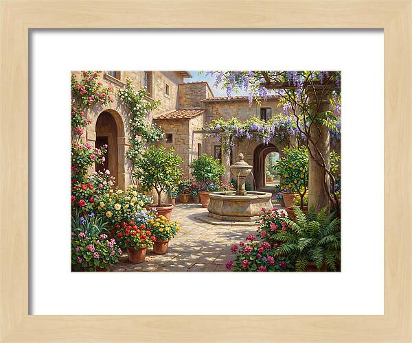 Courtyard Serenity In Bloom