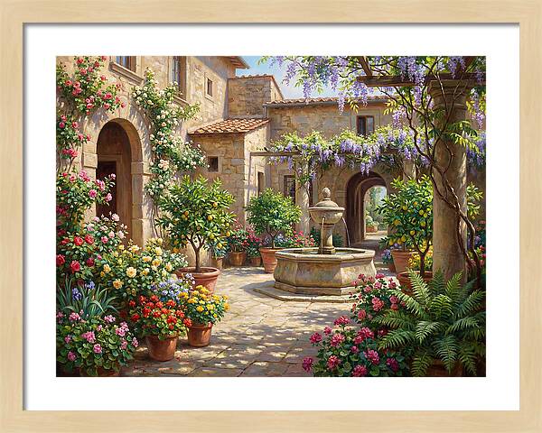 Courtyard Serenity In Bloom
