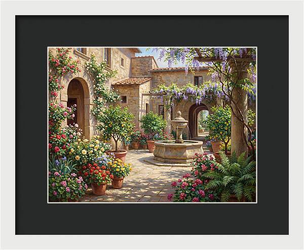Courtyard Serenity In Bloom