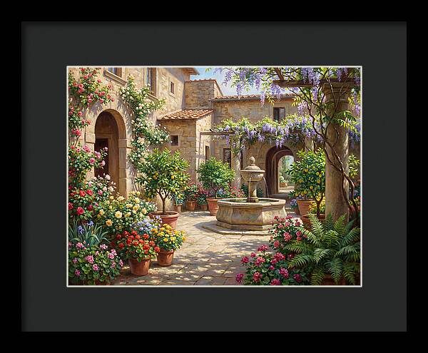 Courtyard Serenity In Bloom