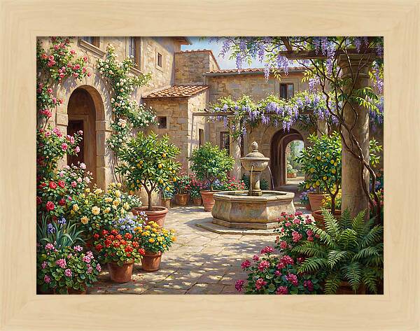 Courtyard Serenity In Bloom