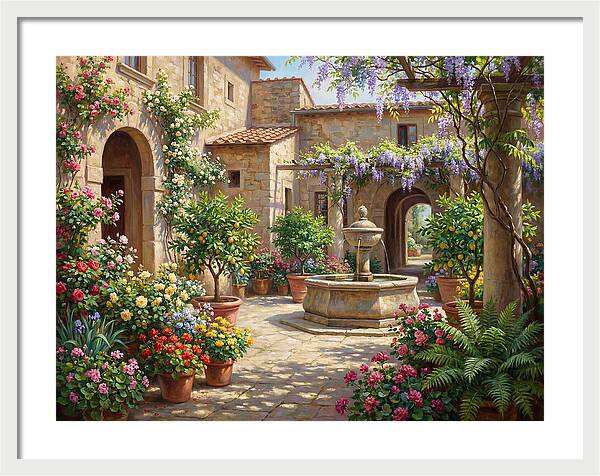 Courtyard Serenity In Bloom