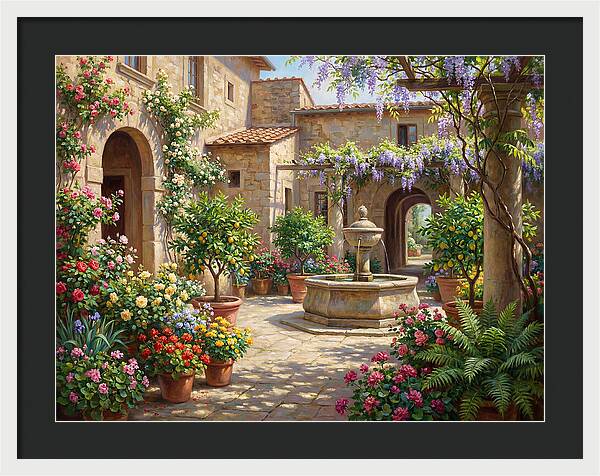 Courtyard Serenity In Bloom