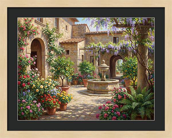 Courtyard Serenity In Bloom