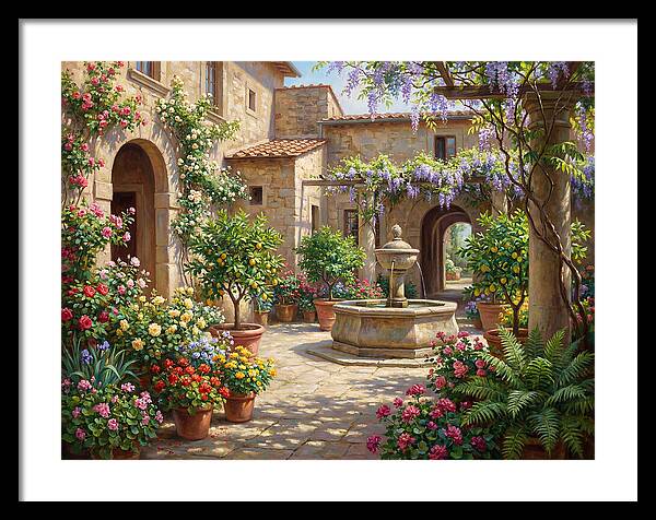 Courtyard Serenity In Bloom