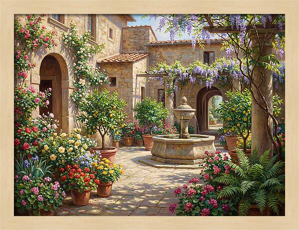 Courtyard Serenity In Bloom