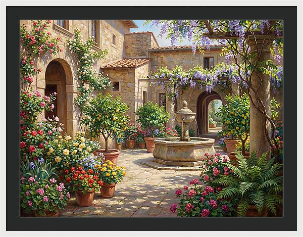 Courtyard Serenity In Bloom