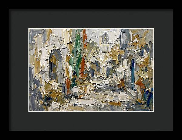 Courtyard Serenity In Palette Knife