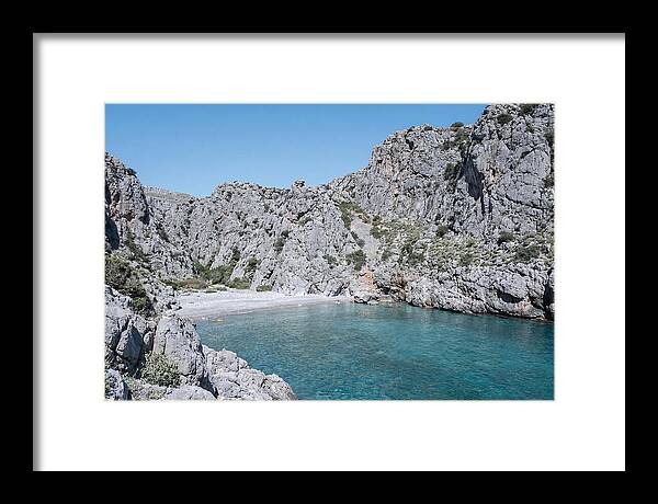 Cove Nestled Between Tall Cliffs