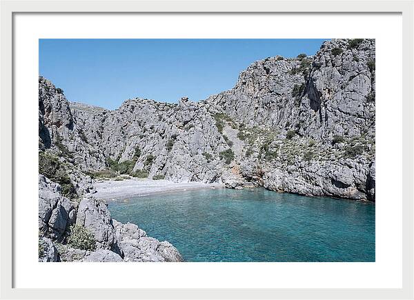 Cove Nestled Between Tall Cliffs