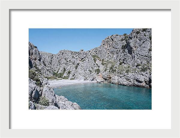 Cove Nestled Between Tall Cliffs