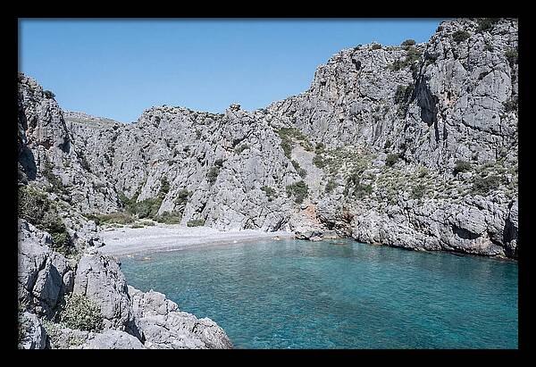 Cove Nestled Between Tall Cliffs