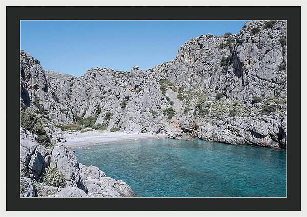 Cove Nestled Between Tall Cliffs