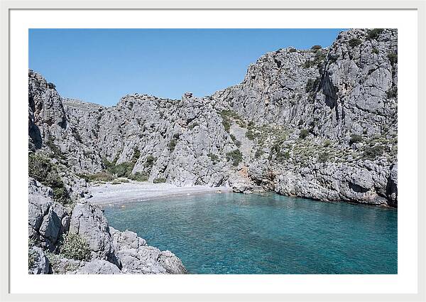Cove Nestled Between Tall Cliffs