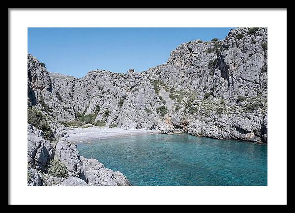 Cove Nestled Between Tall Cliffs