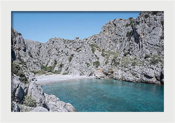 Cove Nestled Between Tall Cliffs