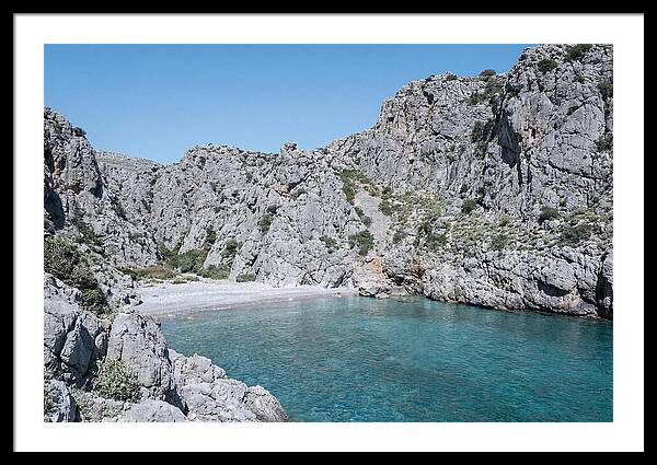 Cove Nestled Between Tall Cliffs