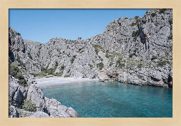 Cove Nestled Between Tall Cliffs