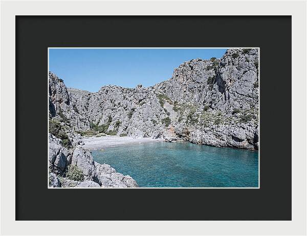 Cove Nestled Between Tall Cliffs