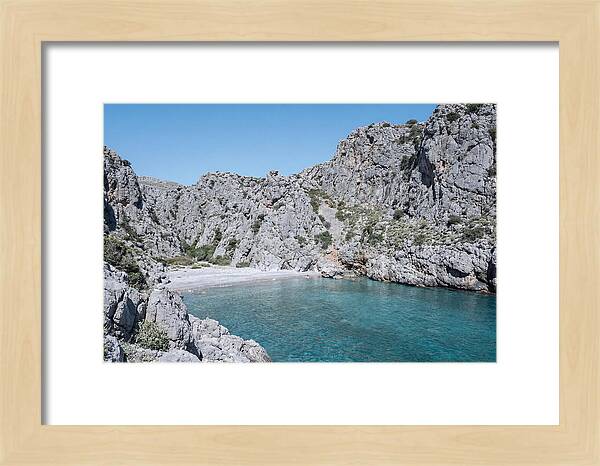Cove Nestled Between Tall Cliffs