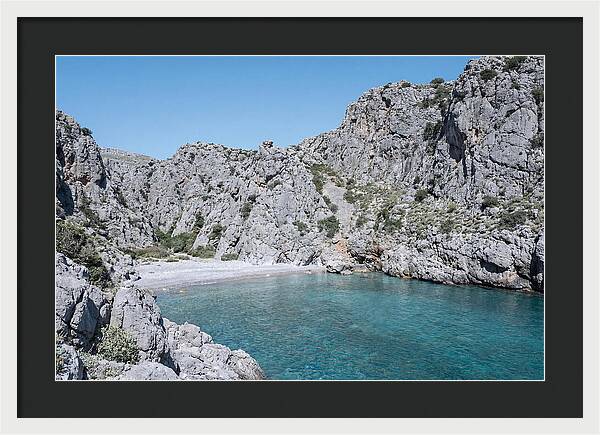 Cove Nestled Between Tall Cliffs