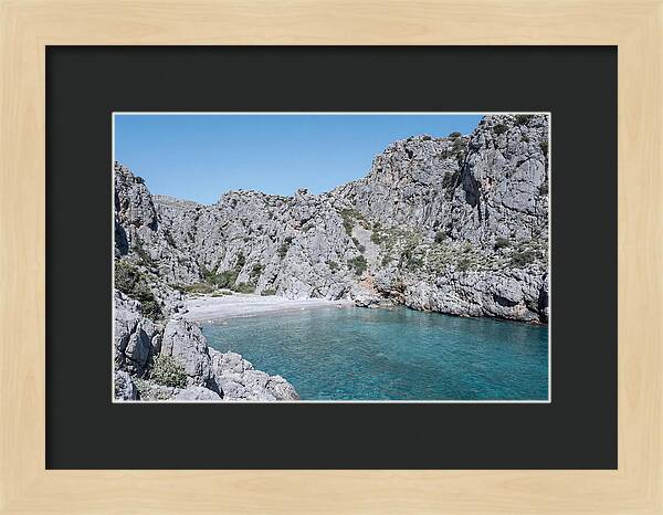 Cove Nestled Between Tall Cliffs