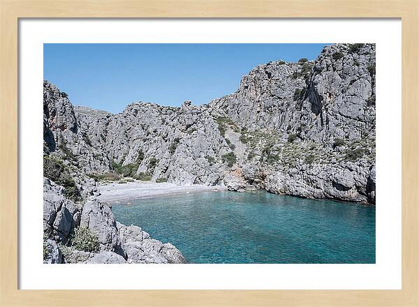 Cove Nestled Between Tall Cliffs