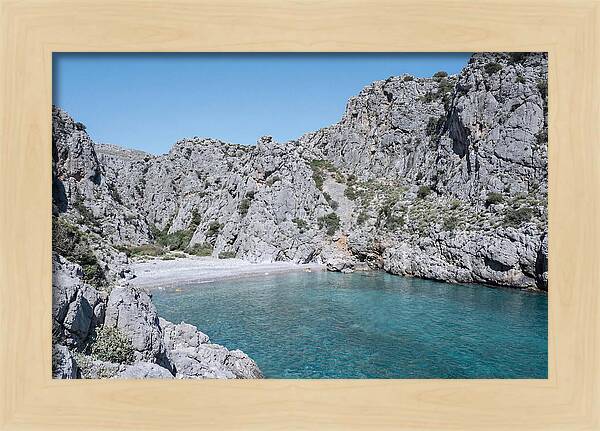Cove Nestled Between Tall Cliffs