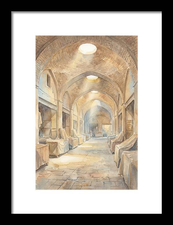 Covered Bazaar With Vaulted Brick Ceiling