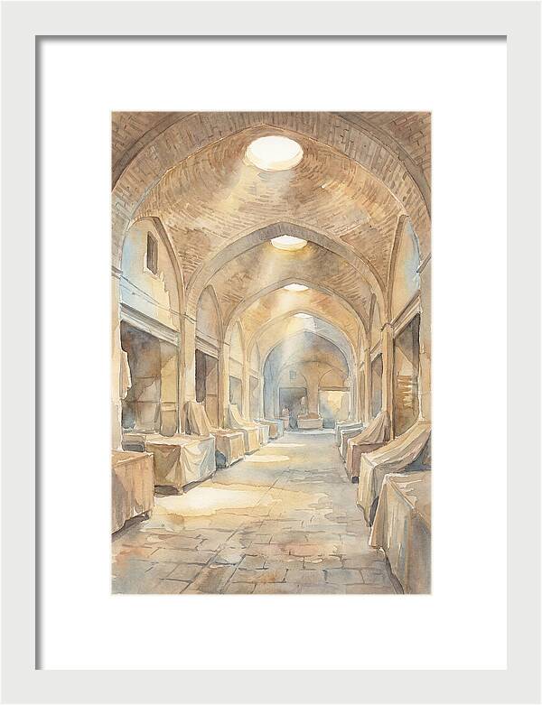 Covered Bazaar With Vaulted Brick Ceiling