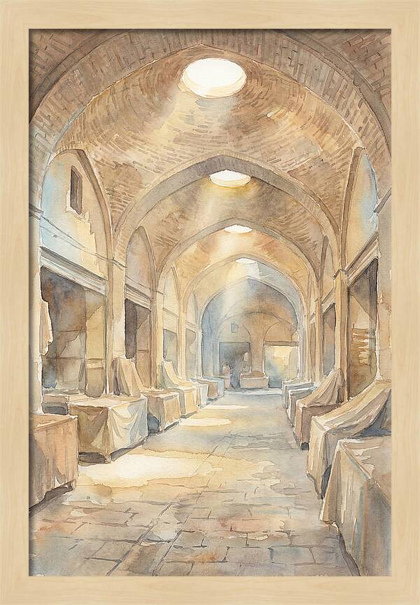 Covered Bazaar With Vaulted Brick Ceiling