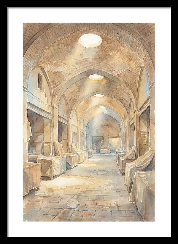 Covered Bazaar With Vaulted Brick Ceiling