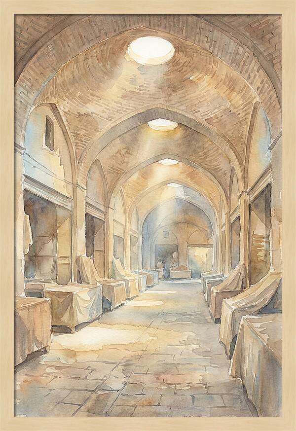 Covered Bazaar With Vaulted Brick Ceiling