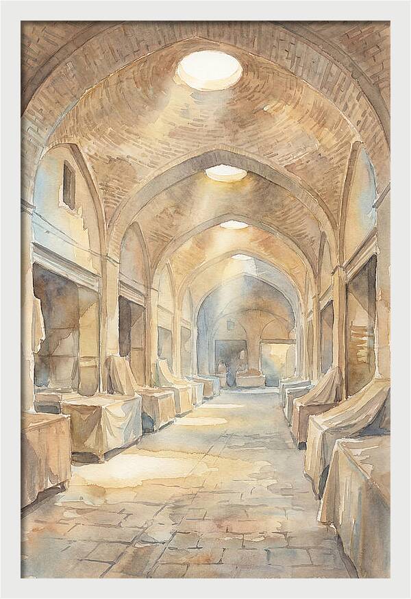 Covered Bazaar With Vaulted Brick Ceiling