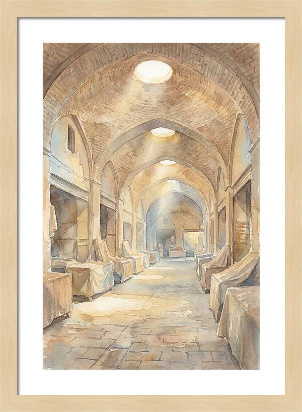Covered Bazaar With Vaulted Brick Ceiling