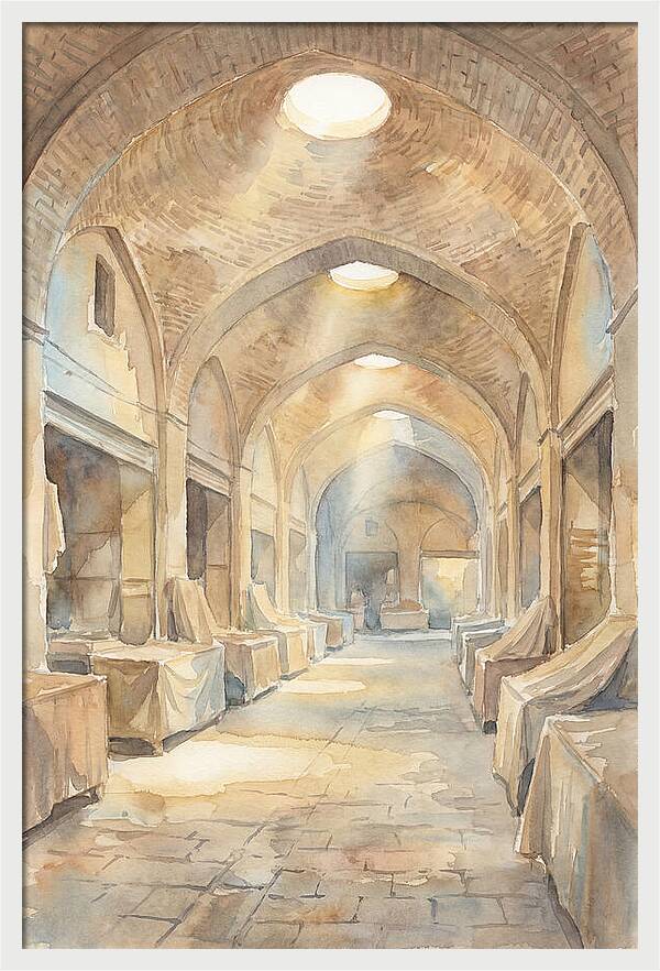 Covered Bazaar With Vaulted Brick Ceiling